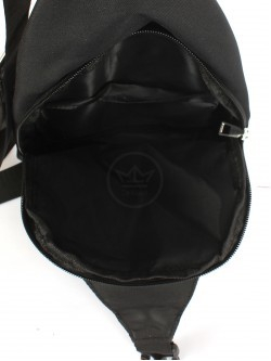 Рюкзак (сумка) муж Battr-611 (однолямочный), (USB-заряд), 1отд, плечевой ремень, 2внеш карм, черный 254332