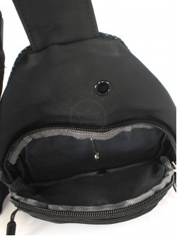 Рюкзак (сумка) муж Battr-385 (однолямочный), 2отд, плечевой ремень, черный/серый 257858
