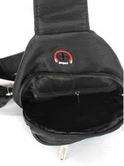 Рюкзак (сумка) муж Battr-9903 (однолямочный), 1отд, плечевой ремень, 3внеш карм, черный 257852