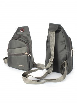 Рюкзак (сумка) муж Battr-9904 (однолямочный), 1отд, плечевой ремень, 2внеш карм, серый 257847