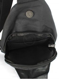 Рюкзак (сумка) муж Battr-609 (однолямочный), 2отд, плечевой ремень, 2внеш карм, черный 257854