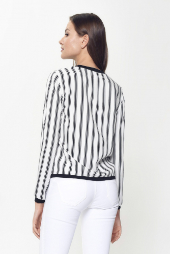 Блуза CONTE ELEGANT #140371black-white stripes