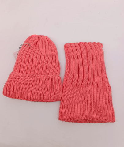 Набор шапка и снуд Розовая Арт. Н45