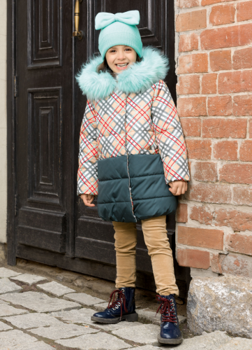 GZFL3079 Пальто для девочек Бежевый(3)