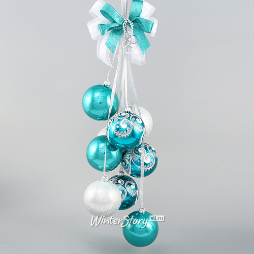 Новогодний декор, гирлянда гроздь из шаров своими руками/Christmas garland