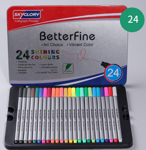 490р.Fineliner Цветные ручки, в наборе 24 цвета