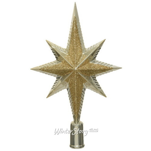 Верхушка Вифлеемская Звезда 25 см перламутровая (Kaemingk)