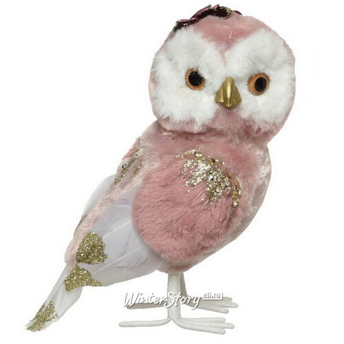 Декоративная фигура Совушка Аннелиз - Розовые Грезы 21 см (Kaemingk)