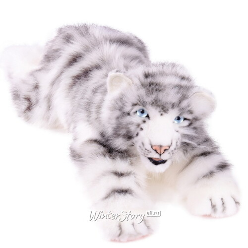 Мягкая игрушка Детеныш белого тигра лежащий 54 см (Hansa Creation)
