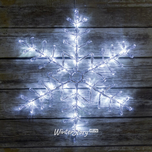 Снежинка светодиодная, уличная, LED, 60 см, белая, IP44 (BEAUTY LED)