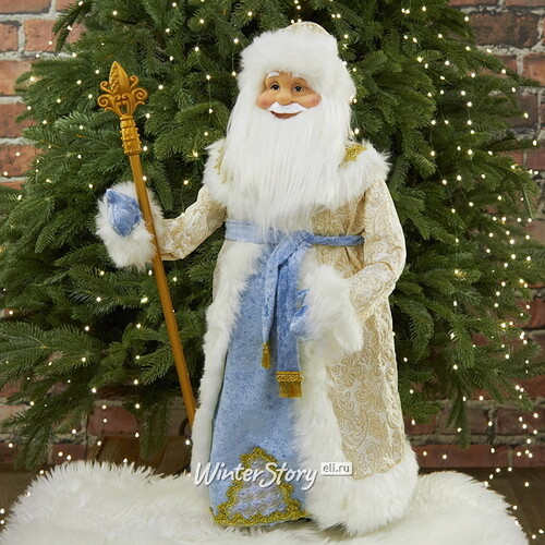Фигура Дед Мороз - Хозяин Зимы в голубой шубе 60 см (Triumph Tree)