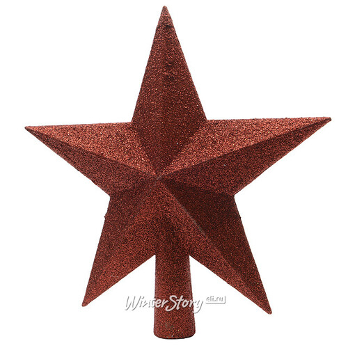 Верхушка Звезда 19 см красная (Kaemingk)