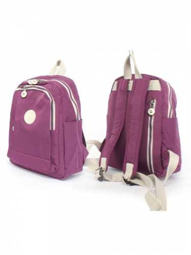 Рюкзак жен текстиль CF-6266, 1отд, 4внут+5внеш/ карм, фиолетовый 256620