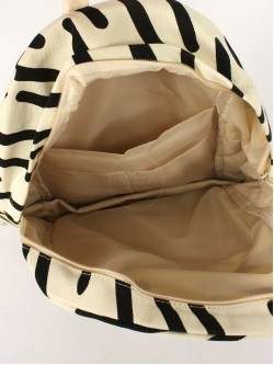 Рюкзак жен текстиль SB-2106, 1отд, 3внутр+4внеш/карм, молочный/черный 255588