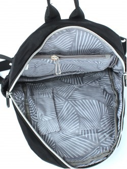 Рюкзак жен текстиль CF-8524, 1отд, 5внеш+3внут/карм, черный 256597