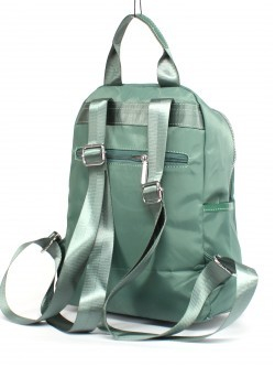 Рюкзак жен текстиль CF-2324, 1отд, 4внут+6внеш/ карм, зеленый 256580