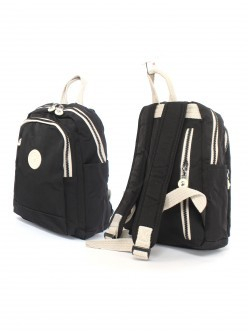 Рюкзак жен текстиль CF-6266, 1отд, 4внут+5внеш/ карм, черный 256619