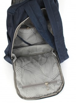 Рюкзак жен текстиль CF-8537, 2отд, 3внут+3внеш/ карм, синий 256547