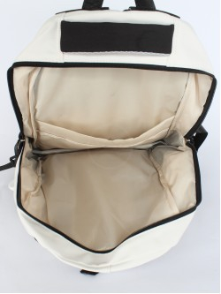 Рюкзак MF-8020, молодежный, 2отд, 3внутр+3внеш.карм, белый/черн 256535