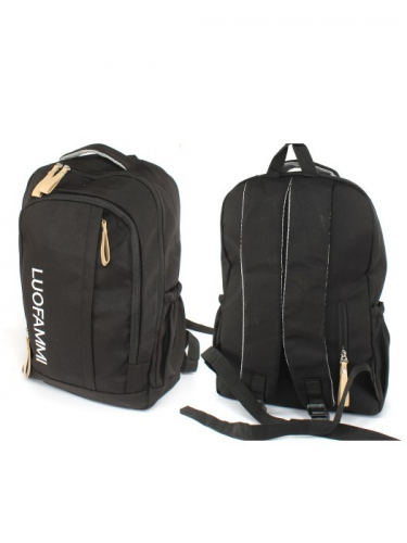 Рюкзак MF-8010, молодежный, 2отд, 3внутр+4внеш.карм, черный 256398