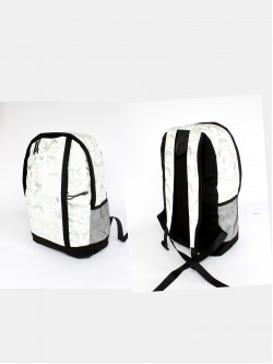 Рюкзак жен текстиль MC-293, 1отд, 3внеш, 3внут/карм. белый 256330