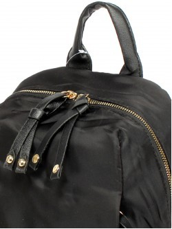 Рюкзак жен текстиль GF-6823, 1отд, 3внеш, 1внут/карм, черный 256309