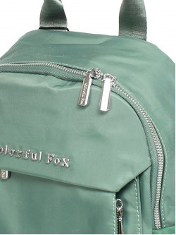 Рюкзак жен текстиль CF-2324, 1отд, 4внут+6внеш/ карм, зеленый 256580
