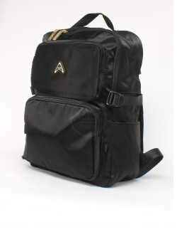 Рюкзак жен текстиль JLS-HQ-1003, 1отд, 6внеш+3внут карм, черный 256432