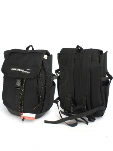 Рюкзак текстиль MC-9083, молодежный, 1отд, 2внеш+3внут/карм, черный 252744