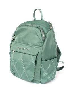 Рюкзак жен текстиль CF-2320, 2отд, 4внут+3внеш/ карм, зеленый 256566