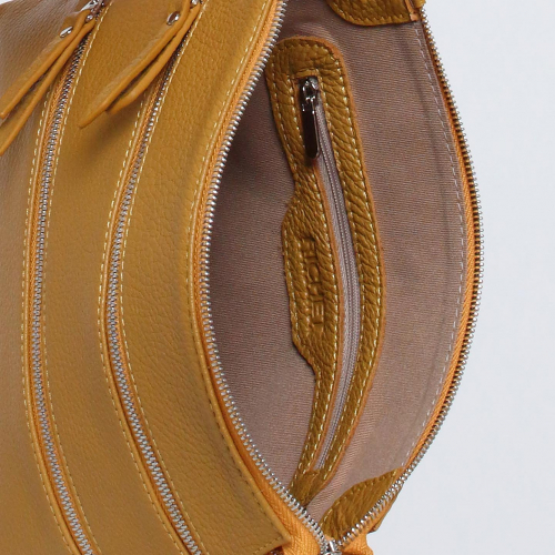 Сумка: Женская кожаная сумка Richet 3160LN 258 Охра