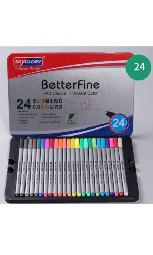 Fineliner Цветные ручки, в наборе 24 цвета