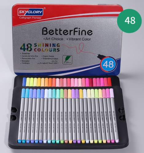 Fineliner Цветные ручки, в наборе 48 цвета