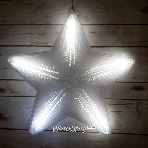 Светильник звезда Миллениум 42 см 140 холодных белых LED ламп со светодинамикой в лучах (Kaemingk)