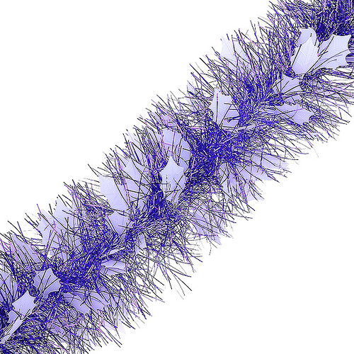 Мишура Зимняя 2 м*120 мм фиолетовая с белым (MOROZCO)