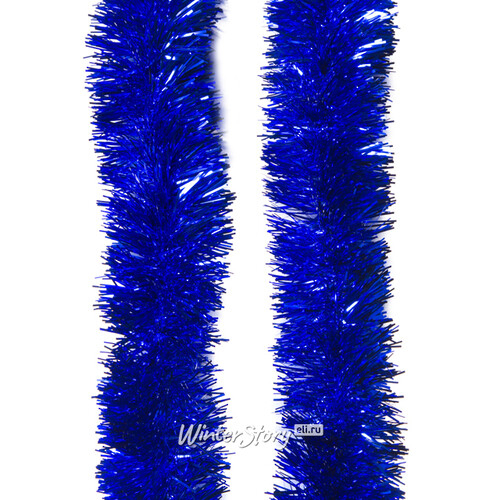 Мишура Праздничная 2 м*70 мм синяя (MOROZCO)