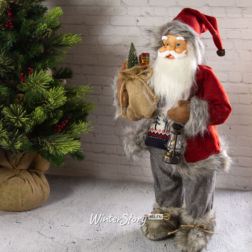 Норвежский Санта с подарками и фонариком 60 см (Peha)