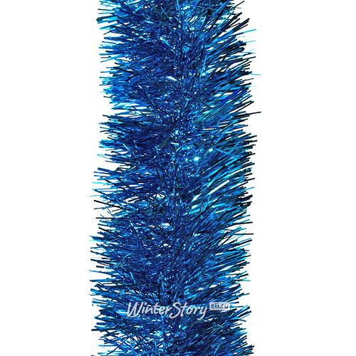 Мишура Праздничная 2 м*70 мм голубая (MOROZCO)