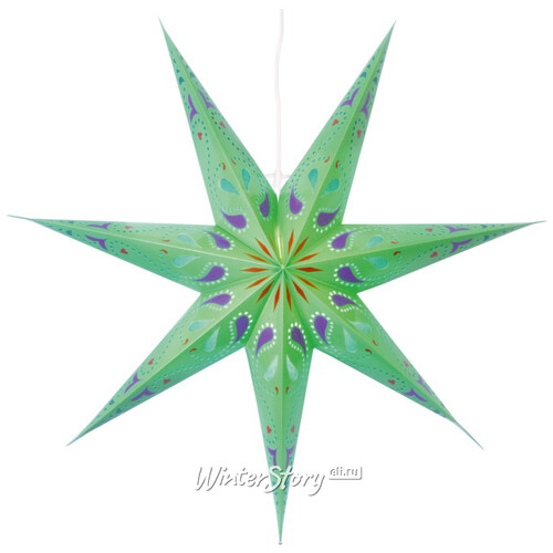 Светильник звезда из бумаги Starlight 70 см зеленая (Star Trading)