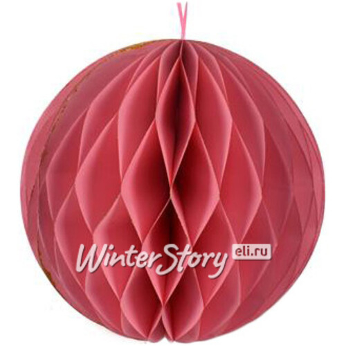 Бумажный шар Soft Geometry 20 см розовый (Due Esse Christmas)