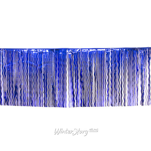 Дождик волнистый 50*150 см синий (MOROZCO)