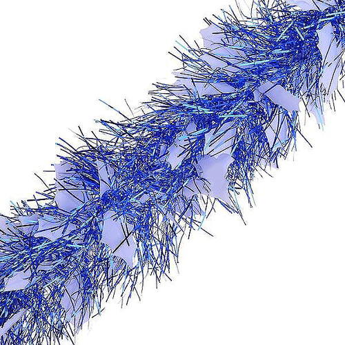 Мишура Зимняя 2 м*120 мм синяя с белым (MOROZCO)