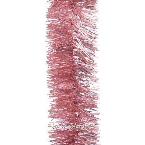Мишура Праздничная Pastel 2 м*50 мм, розовая (MOROZCO)