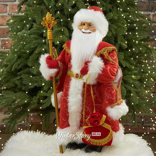 Фигура Дед Мороз - Хозяин Зимы в красной шубе 60 см (Triumph Tree)