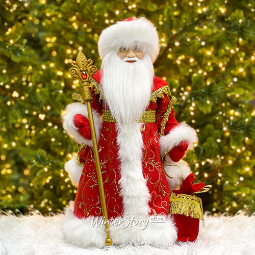 Фигура Дед Мороз - Хозяин Зимы в красной шубе 50 см (Triumph Tree)