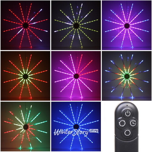 Светодиодная фигура Огненный Круг 70 см, 96 RGB LED ламп, IP20, уцененная (Serpantin)