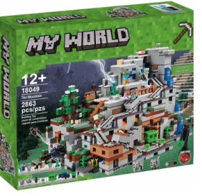 Конструктор Lepin 18049 Майнкрафт Горная пещера 2863 дет.