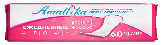 Женские ультратонкие ежедневные хлопковые гигиенические прокладки Amallika (60 шт) AED-60