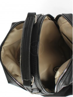 Рюкзак жен иск/кожа+нат/замша ADEL-195/4в (сумка change), 2отд+карм/перег, черный 255433