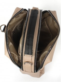 Рюкзак жен искусственная кожа ADEL-195/4в (сумка change), 2отд+карм/перег, кофе/черный флотер 255779